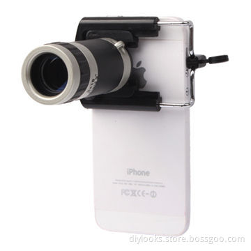 8x Zoom Mobile Phone Telescope + Holder for iPhone 5